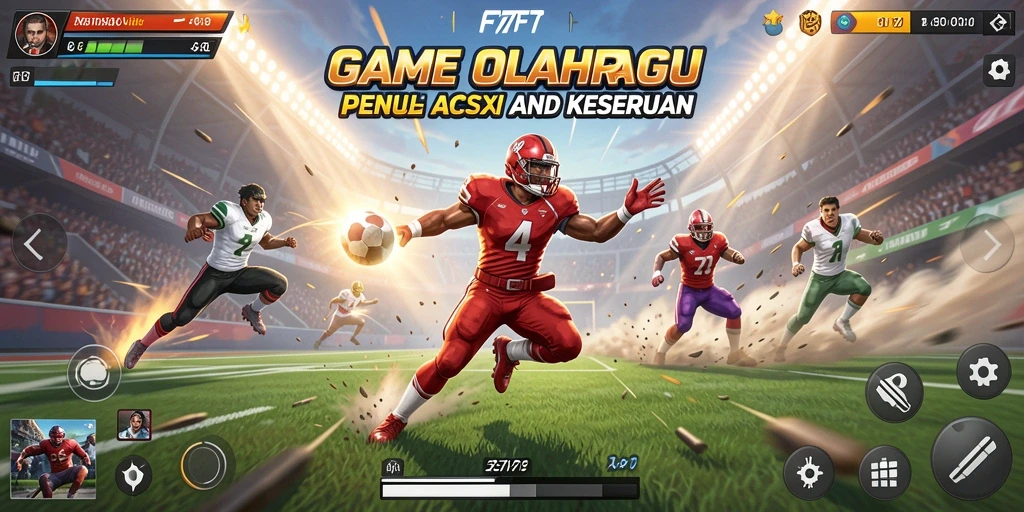 Gameplay seru dan kompetitif di F7F7 yang menampilkan aksi olahraga.