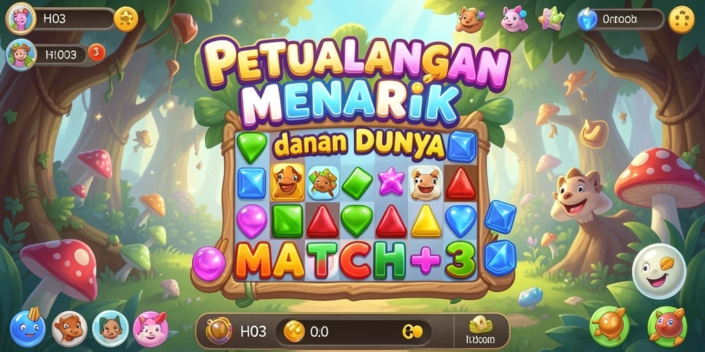 Gameplay seru dan menantang dari H03 yang penuh warna.
