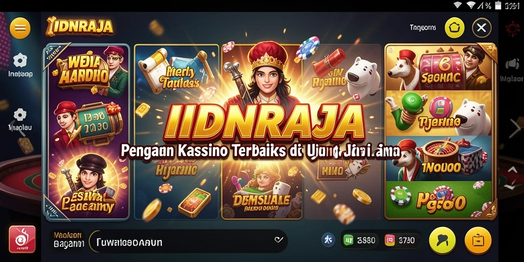 Tampilan gameplay menarik dari IDNRAJA dalam aplikasi Kasino.