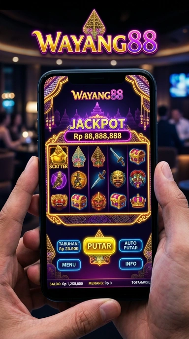 Screenshot tampilan utama aplikasi wayang88.